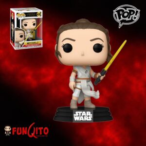 Star Wars Rey con Sable Amarillo Funko Pop!