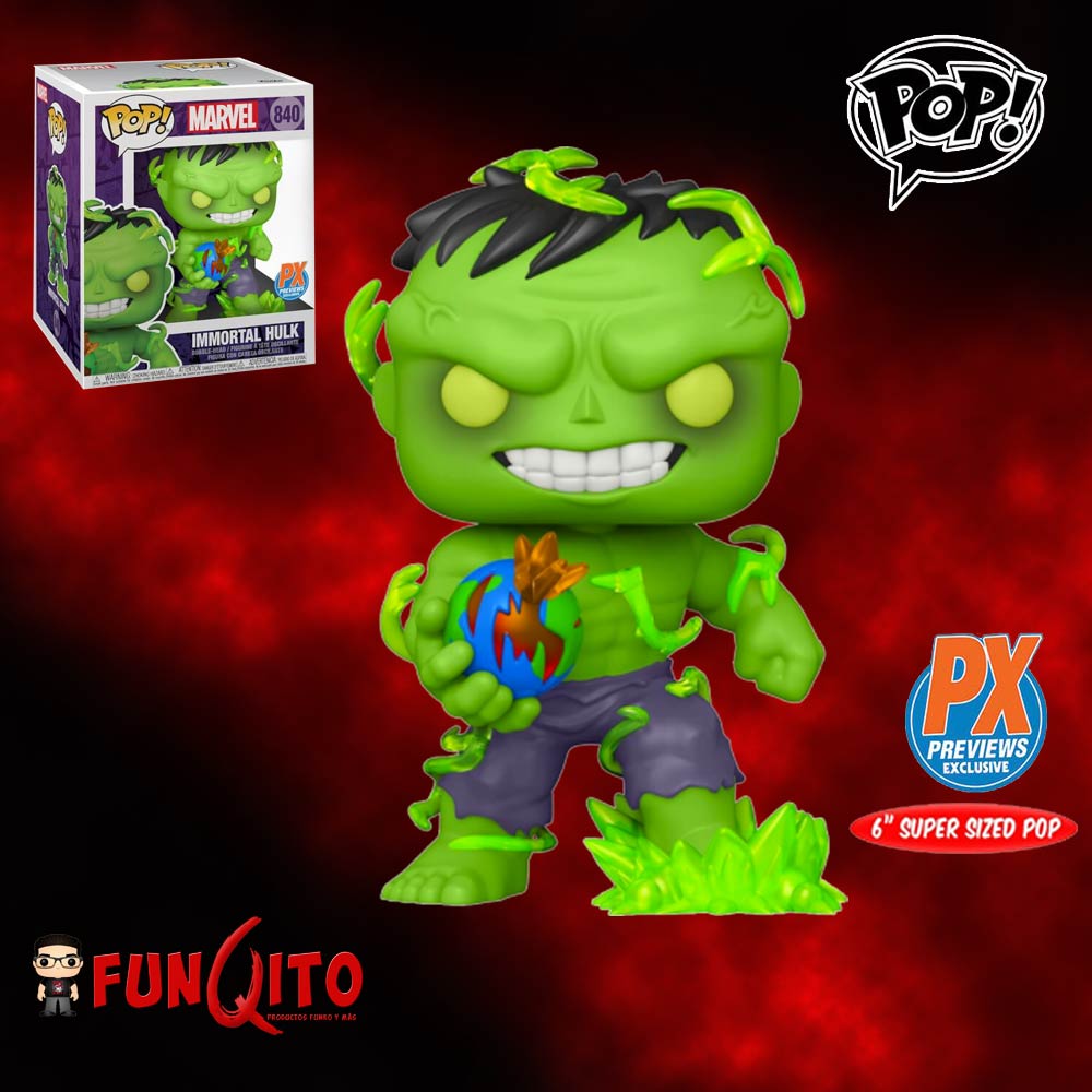 Marvel Hulk Immortal 6 pulgadas Funko Pop! PX Exclusivo - FUNQITO