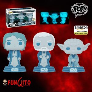 Star Wars Fantasmas Fuerza 3 Pack Anakin, Yoda y Obi Wan GITD Funko Pop! Exclusiv