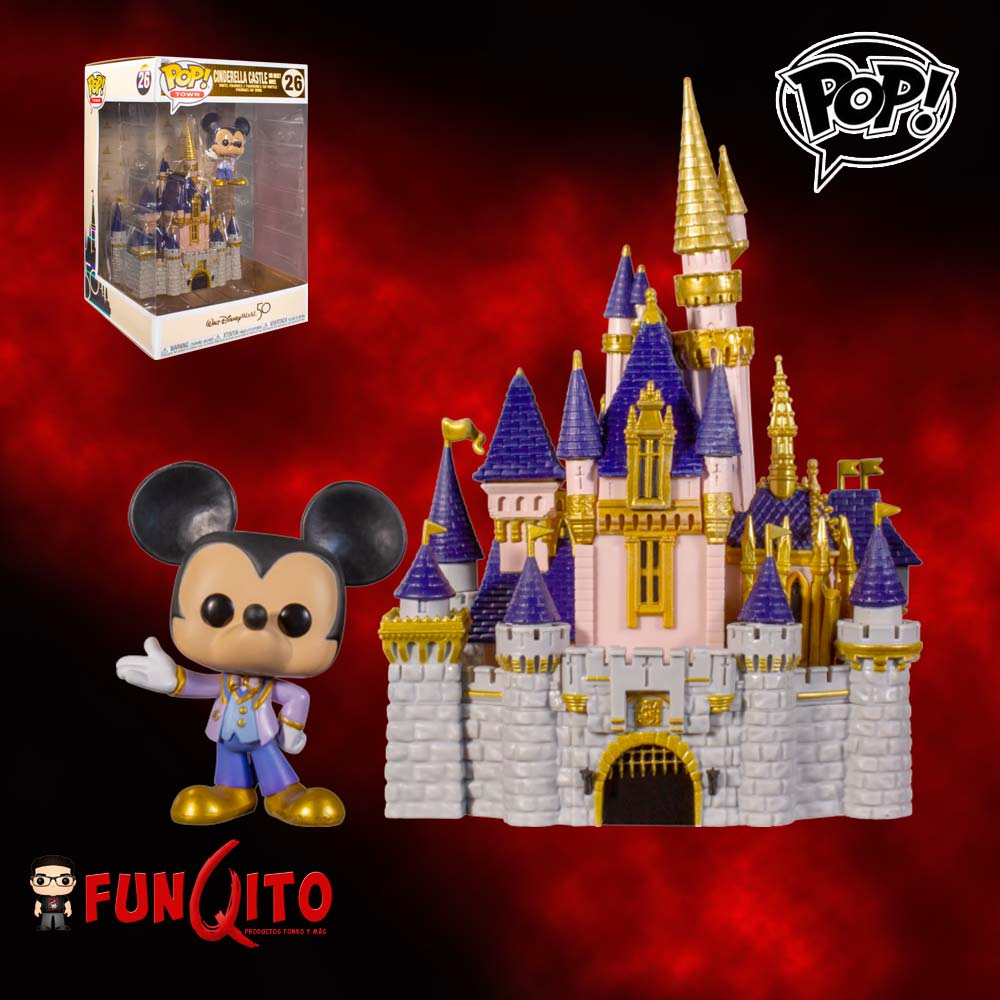 Disney World 50 Años Mickey Mouse con Castillo Funko Pop! - FUNQITO