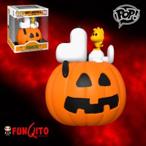 Snoopy con Woodstock sobre calabaza Deluxe