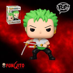One Piece Roronoa Zoro con 2 Espadas Funko Pop!