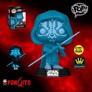 Star Wars Lado Oscuro Darh Maul Holograma GITD SS Funko Pop! Exclusivo