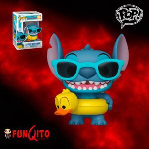 Lilo y Stitch Stitch con Flotador de Pato Funko Pop!