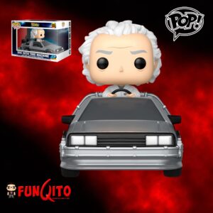 Volver al Futuro 40mo Aniversario Doc con Maquina del Tiempo Deluxe Funko Pop!