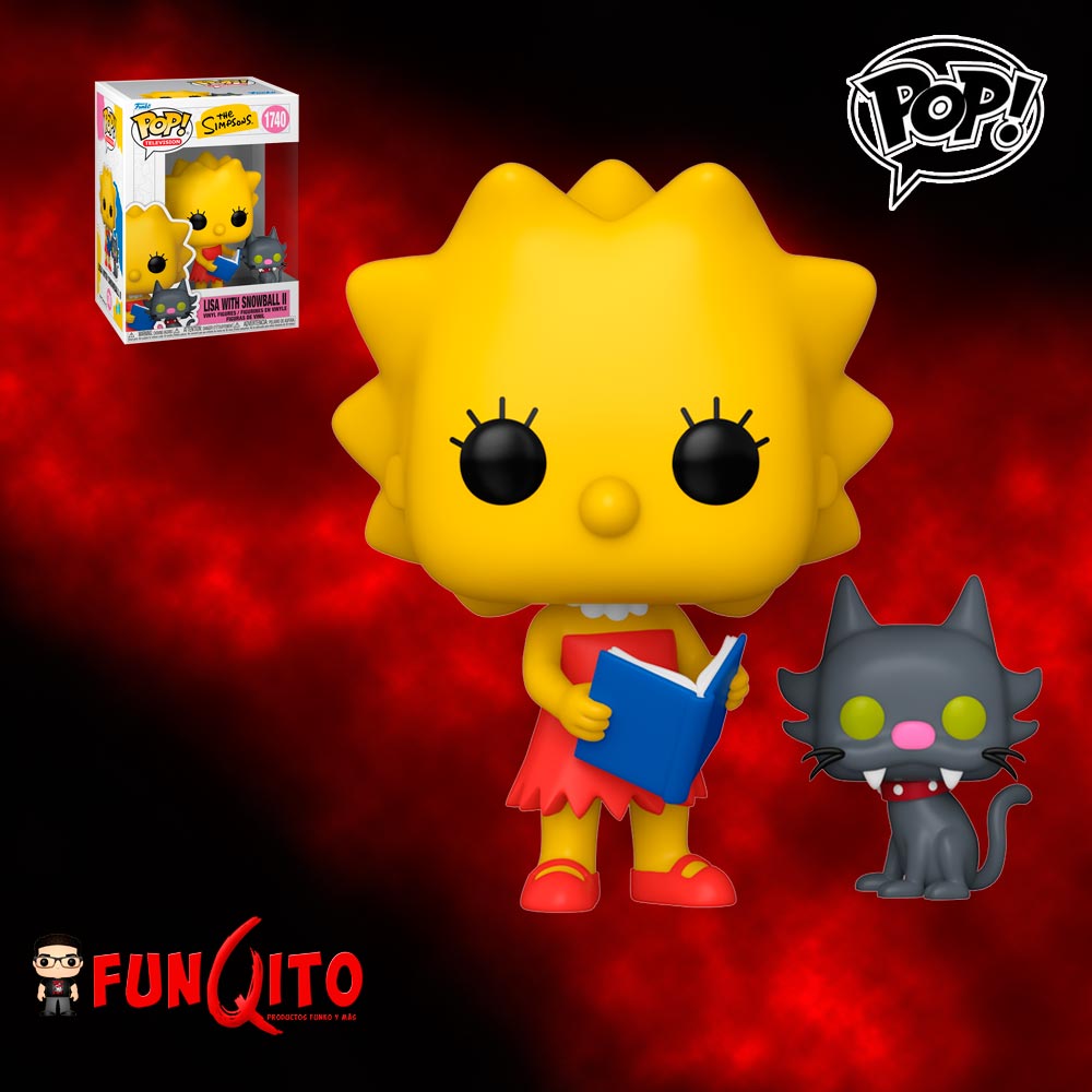 Los Simpsons Lisa con Snowball II Funko Pop!