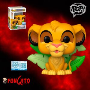 Rey Leon Simba entre hojas Exclusivo Funko Pop!