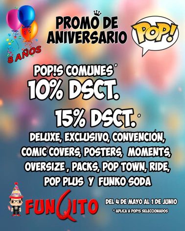 Promo-8vo-Aniversario-Funko-Pop-Ecuador-FUNQITO